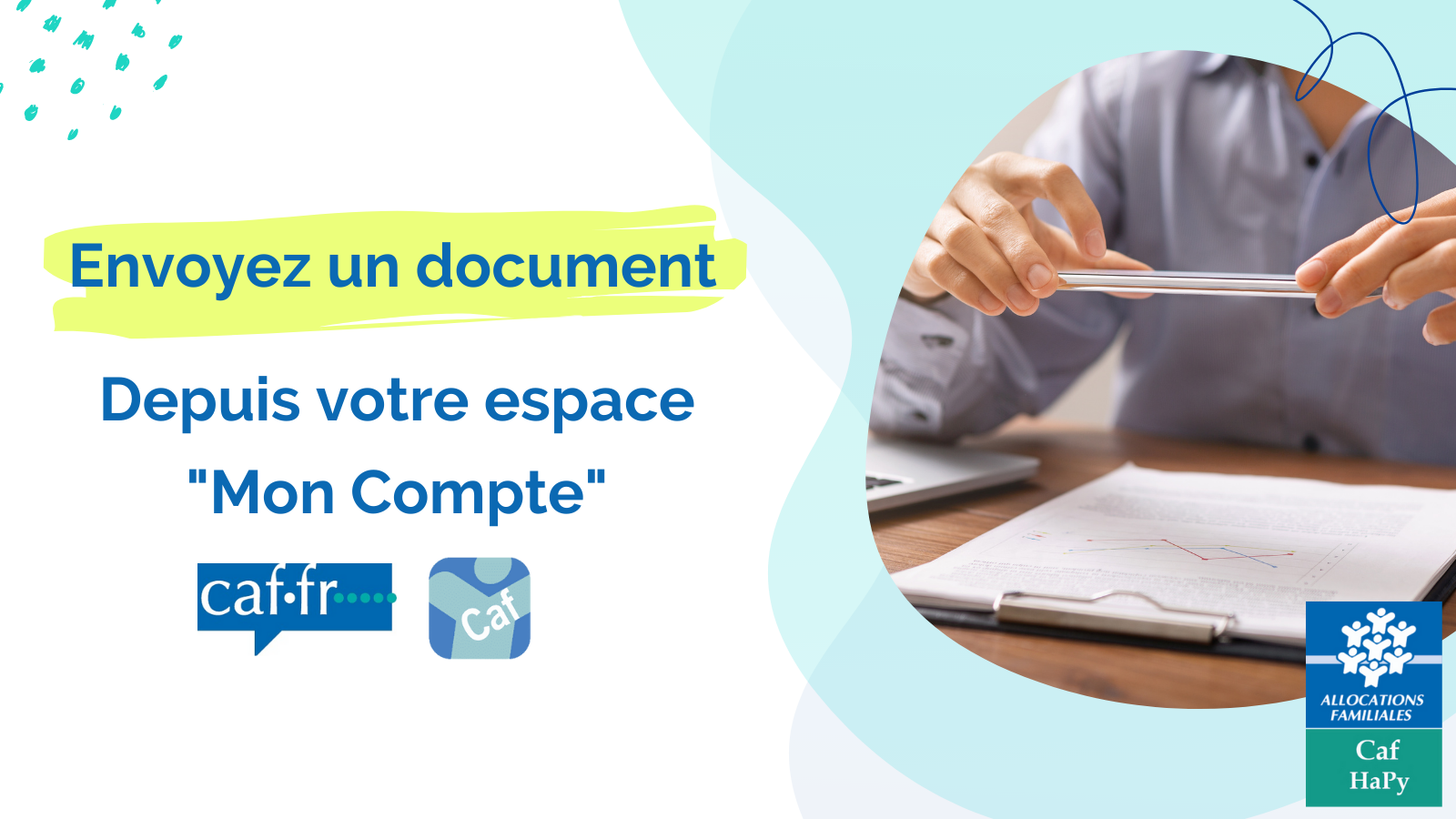 comment envoyer document sur caf